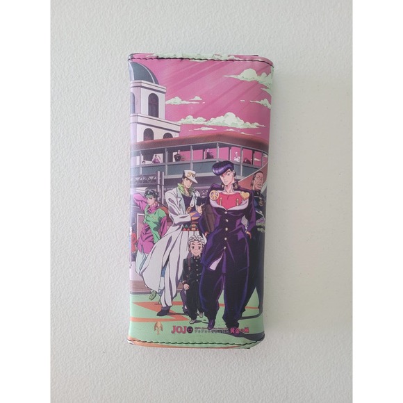 Japanese Anime Jojo's Bizarre Adventure Characters Rectangular Purse Wallet - Picture 3 of 5